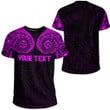 RugbyLife Clothing - (Custom) Polynesian Tattoo Style - Pink Version T-Shirt A7 | RugbyLife