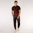 RugbyLife Clothing - New Zealand Aotearoa Maori Fern - Red Version T-Shirt and Jogger Pants A7 | RugbyLife