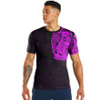 RugbyLife Clothing - Kite Surfer Maori Tattoo With Sun And Waves - Pink Version T-Shirt A7