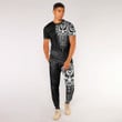 RugbyLife Clothing - Polynesian Tattoo Style Mask Native T-Shirt and Jogger Pants A7 | RugbyLife