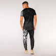 RugbyLife Clothing - Polynesian Tattoo Style Mask Native T-Shirt and Jogger Pants A7