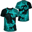 RugbyLife Clothing - (Custom) Polynesian Tattoo Style Butterfly Special Version - Cyan Version T-Shirt A7 | RugbyLife