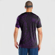 RugbyLife Clothing - Polynesian Tattoo Style Tattoo - Purple Version T-Shirt A7