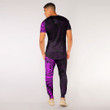 RugbyLife Clothing - (Custom) Lizard Gecko Maori Polynesian Style Tattoo - Pink Version T-Shirt and Jogger Pants A7