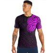 RugbyLife Clothing - Polynesian Tattoo Style - Pink Version T-Shirt A7