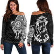 RugbyLife Clothing - Polynesian Tattoo Style Maori - Special Tattoo Off Shoulder Sweater A7 | RugbyLife