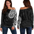RugbyLife Clothing - Polynesian Tattoo Style Sun Off Shoulder Sweater A7 | RugbyLife