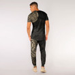 RugbyLife Clothing - (Custom) Polynesian Tattoo Style - Gold Version T-Shirt and Jogger Pants A7