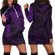 RugbyLife Clothing - (Custom) Polynesian Tattoo Style Mask Native - Purple Version Hoodie Dress A7 | RugbyLife