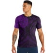 RugbyLife Clothing - Polynesian Tattoo Style - Purple Version T-Shirt A7
