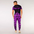 RugbyLife Clothing - (Custom) Polynesian Tattoo Style Flower - Pink Version T-Shirt and Jogger Pants A7