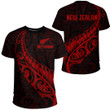 RugbyLife Clothing - New Zealand Aotearoa Maori Fern - Red Version T-Shirt A7 | RugbyLife