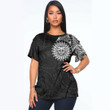 RugbyLife Clothing - Polynesian Sun Tattoo Style T-Shirt A7
