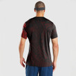 RugbyLife Clothing - (Custom) Polynesian Tattoo Style Snake - Red Version T-Shirt A7