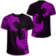 RugbyLife Clothing - Polynesian Tattoo Style Tatau - Pink Version T-Shirt A7 | RugbyLife