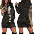 RugbyLife Clothing - (Custom) Polynesian Tattoo Style - Gold Version Hoodie Dress A7 | RugbyLife