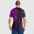 RugbyLife Clothing - (Custom) Polynesian Tattoo Style Horse - Pink Version T-Shirt A7
