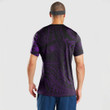 RugbyLife Clothing - Polynesian Tattoo Style Hook - Purple Version T-Shirt A7