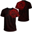 RugbyLife Clothing - Special Polynesian Tattoo Style - Red Version T-Shirt A7 | RugbyLife