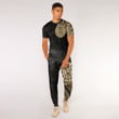 RugbyLife Clothing - Polynesian Tattoo Style Turtle - Gold Version T-Shirt and Jogger Pants A7 | RugbyLife