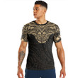 RugbyLife Clothing - Polynesian Tattoo Style Tattoo - Gold Version T-Shirt A7