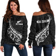 RugbyLife Clothing - New Zealand Aotearoa Maori Fern Off Shoulder Sweater A7 | RugbyLife