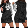 RugbyLife Clothing - Polynesian Tattoo Style Turtle Hoodie Dress A7 | RugbyLife