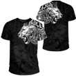 RugbyLife Clothing - Polynesian Tattoo Style Tribal Lion T-Shirt A7 | RugbyLife