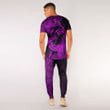 RugbyLife Clothing - (Custom) Polynesian Tattoo Style Butterfly Special Version - Pink Version T-Shirt and Jogger Pants A7