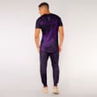 RugbyLife Clothing - New Zealand Aotearoa Maori Fern - Purple Version T-Shirt and Jogger Pants A7