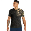 RugbyLife Clothing - Polynesian Tattoo Style Tatau - Gold Version T-Shirt A7