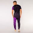 RugbyLife Clothing - (Custom) Polynesian Sun Tattoo Style - Pink Version T-Shirt and Jogger Pants A7