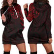 RugbyLife Clothing - Polynesian Tattoo Style - Red Version Hoodie Dress A7 | RugbyLife