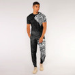 RugbyLife Clothing - Polynesian Tattoo Style Melanesian Style Aboriginal Tattoo T-Shirt and Jogger Pants A7 | RugbyLife