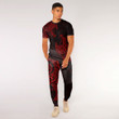 RugbyLife Clothing - Polynesian Tattoo Style Tatau - Red Version T-Shirt and Jogger Pants A7 | RugbyLife