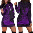 RugbyLife Clothing - Polynesian Tattoo Style Tiki Surfing - Purple Version Hoodie Dress A7 | RugbyLife