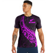 RugbyLife Clothing - (Custom) New Zealand Aotearoa Maori Fern - Pink Version T-Shirt A7