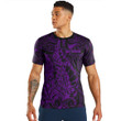 RugbyLife Clothing - New Zealand Aotearoa Maori Silver Fern New - Purple Version T-Shirt A7