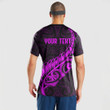 RugbyLife Clothing - (Custom) New Zealand Aotearoa Maori Fern - Pink Version T-Shirt A7