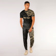 RugbyLife Clothing - (Custom) Polynesian Tattoo Style - Gold Version T-Shirt and Jogger Pants A7 | RugbyLife
