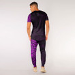 RugbyLife Clothing - Polynesian Tattoo Style - Pink Version T-Shirt and Jogger Pants A7