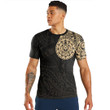 RugbyLife Clothing - Polynesian Tattoo Style Turtle - Gold Version T-Shirt A7