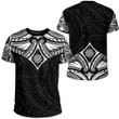 RugbyLife Clothing - Polynesian Tattoo Style Flower T-Shirt A7 | RugbyLife
