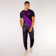 RugbyLife Clothing - New Zealand Aotearoa Maori Fern - Pink Version T-Shirt and Jogger Pants A7 | RugbyLife