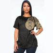 RugbyLife Clothing - Polynesian Tattoo Style Turtle - Gold Version T-Shirt A7