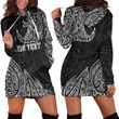 RugbyLife Clothing - (Custom) Polynesian Tattoo Style Surfing Hoodie Dress A7 | RugbyLife