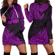 RugbyLife Clothing - (Custom) Polynesian Tattoo Style Surfing - Pink Version Hoodie Dress A7 | RugbyLife