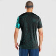 RugbyLife Clothing - Polynesian Tattoo Style Tatau - Cyan Version T-Shirt A7