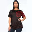 RugbyLife Clothing - Polynesian Tattoo Style Tatau - Red Version T-Shirt A7