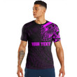 RugbyLife Clothing - (Custom) Polynesian Tattoo Style Tatau - Pink Version T-Shirt A7